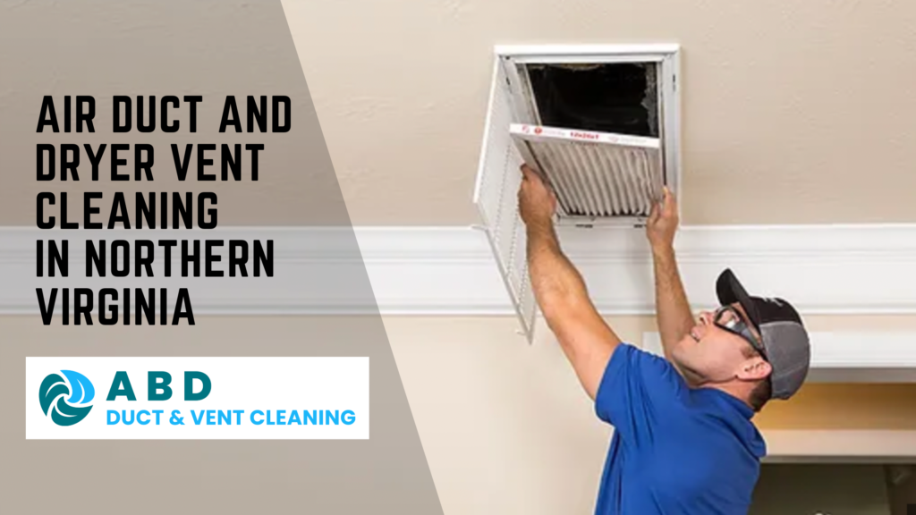 Air duct cleaning service. Air filter on return vent is getting checked by the technician.
