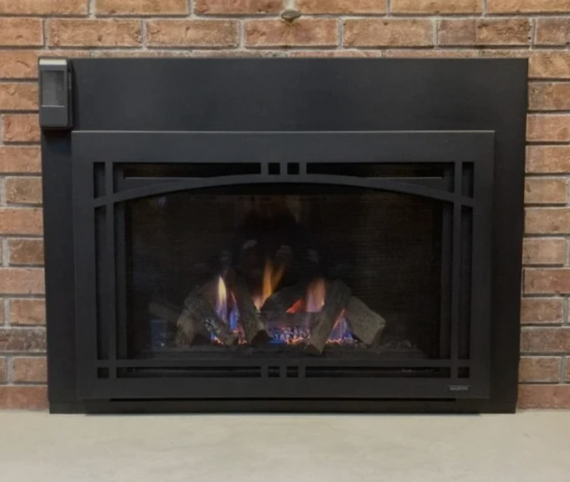 Gas fireplace service inspection in Annandale Virginia